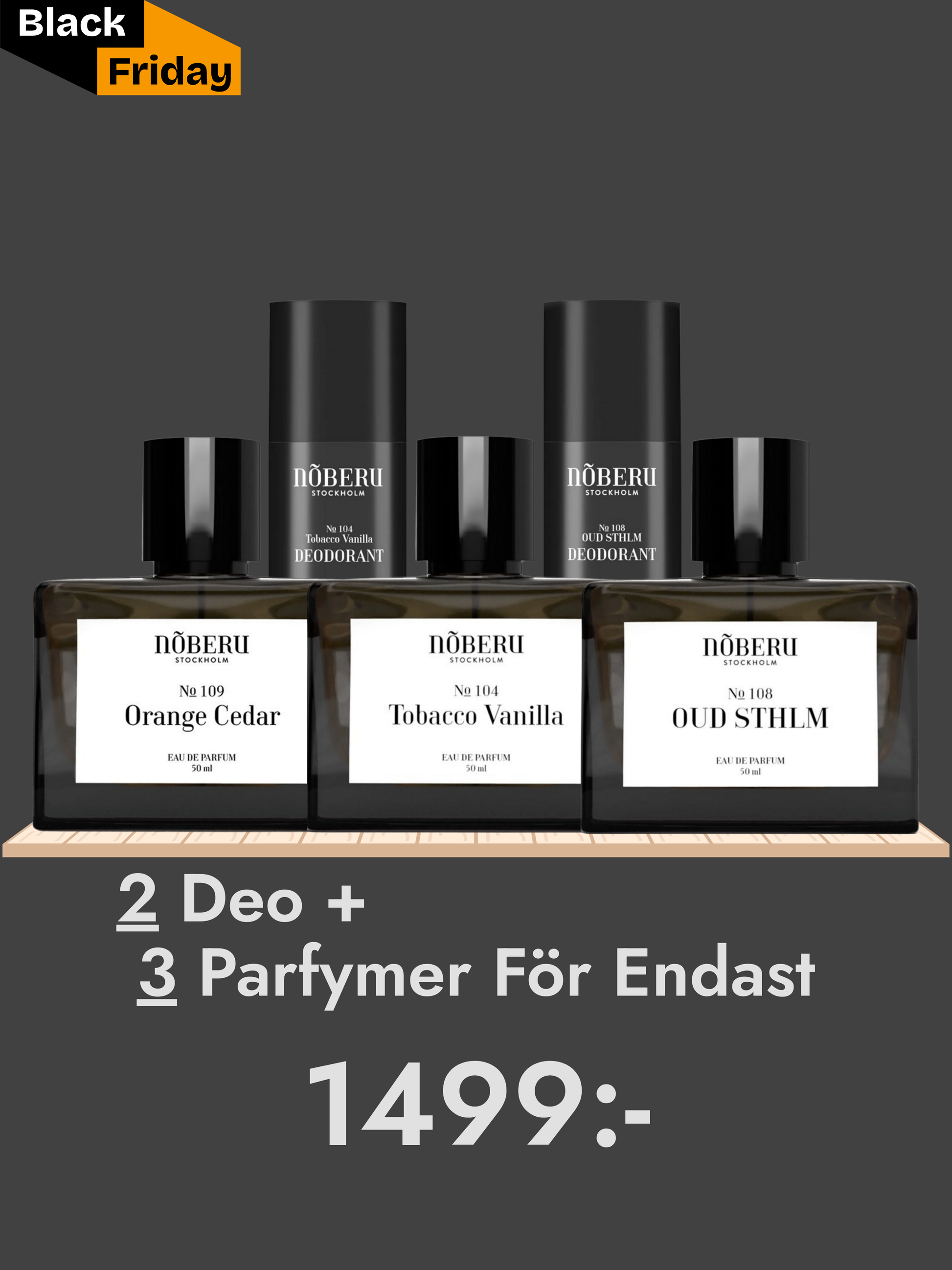 3 Parfymer 2 Deo Från Noberu