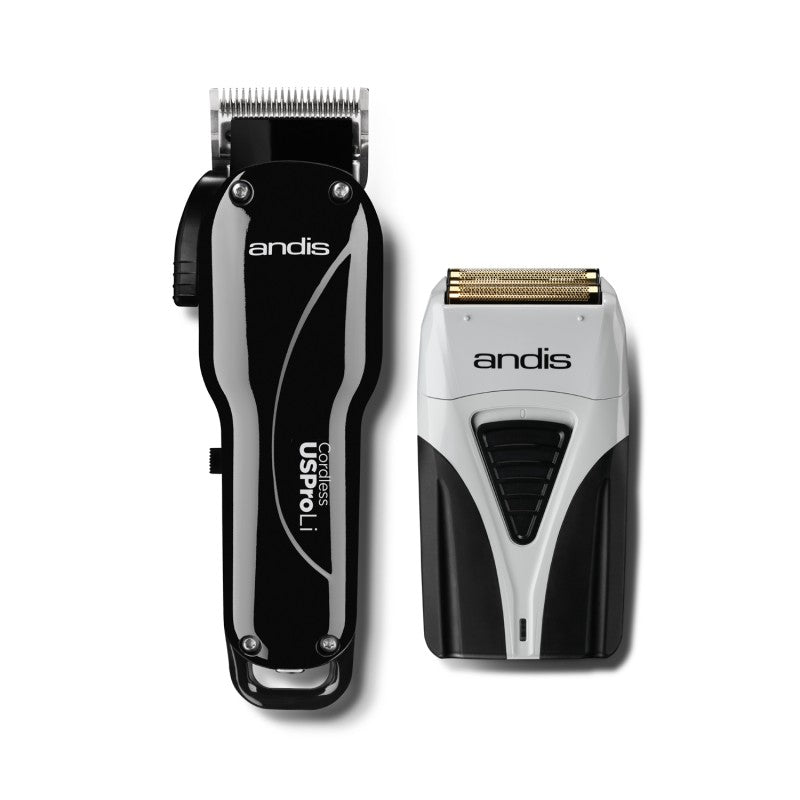 Andis US Pro Li Black + ProFoil Lithium Plus (Combo Pack)