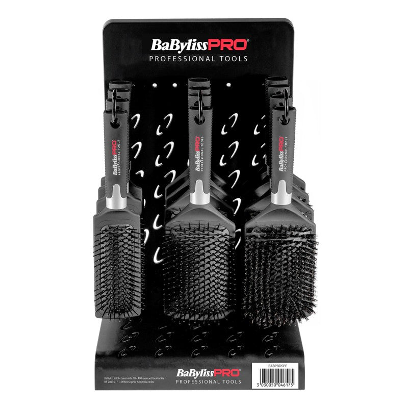 BabylissPro Paddle Brushes Display 12pcs - Hårborste