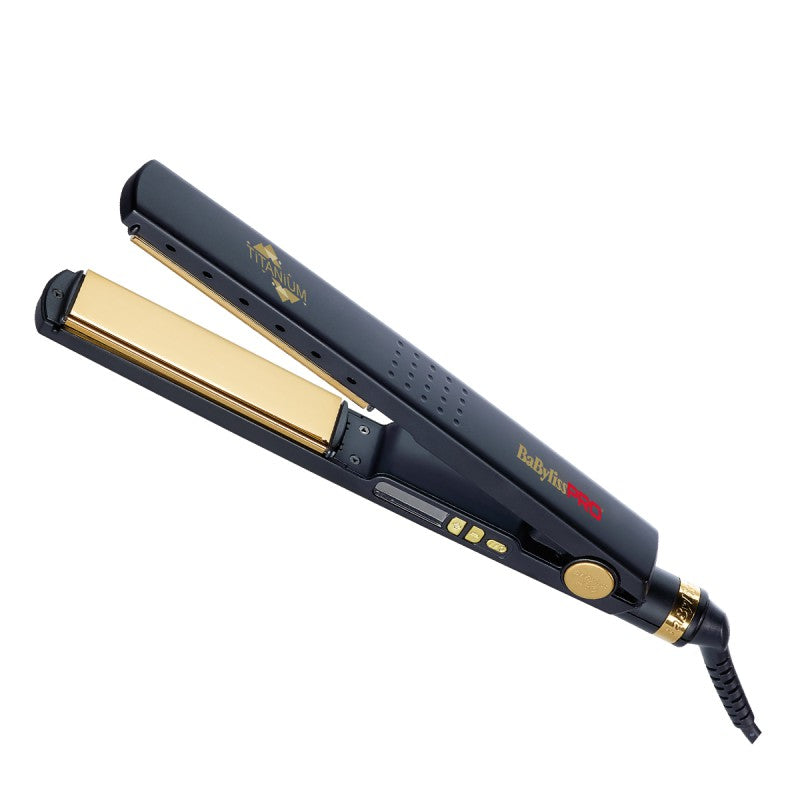 BaBylissPRO Titanium Ionic Straightener Black BAB3091BKTE - Plattång