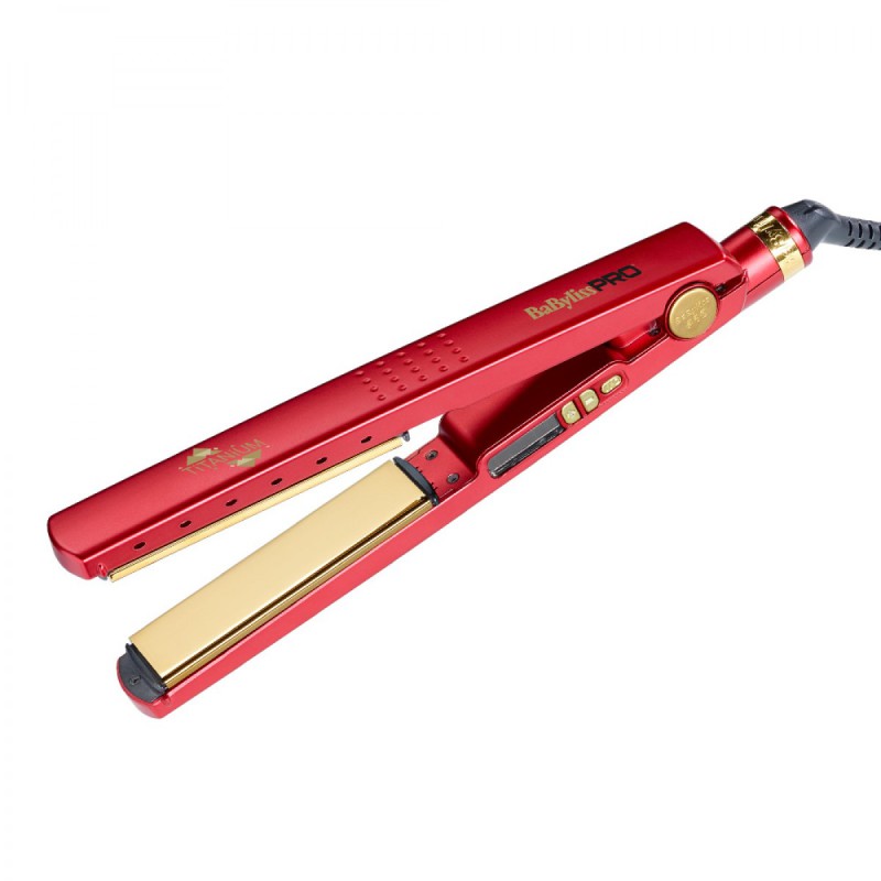 BaBylissPRO Titanium Ionic Straightener Red BAB3091RDTE - Plattång