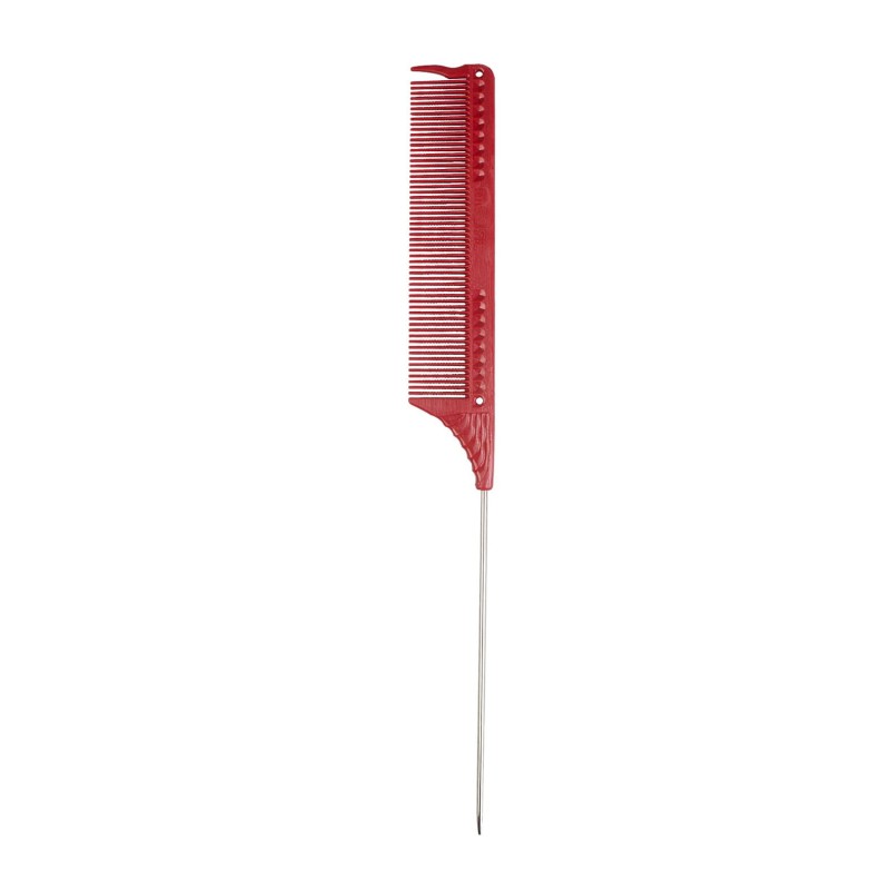 JRL Pin tail comb 8,8" Red - Hårkam