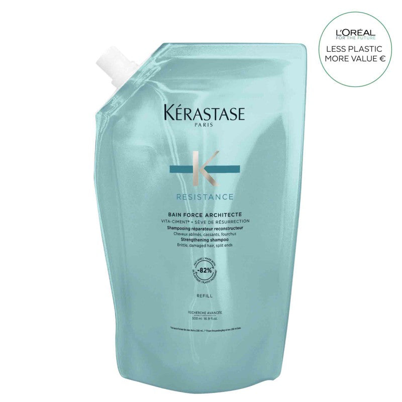 kérastase Resistance Bain Force Architecte Shampoo Refill 500ml - Schampo
