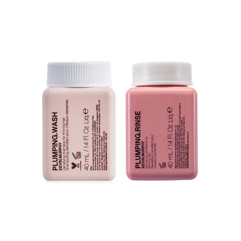 Kevin Murphy Plumping Wash 40ml + Plumping Rinse 40ml Travelsize