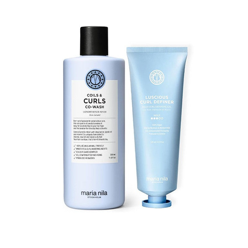 Maria Nila Coils & Curls Co-Wash 350ml + Coils & Curls Luscious Curl Definer 125ml