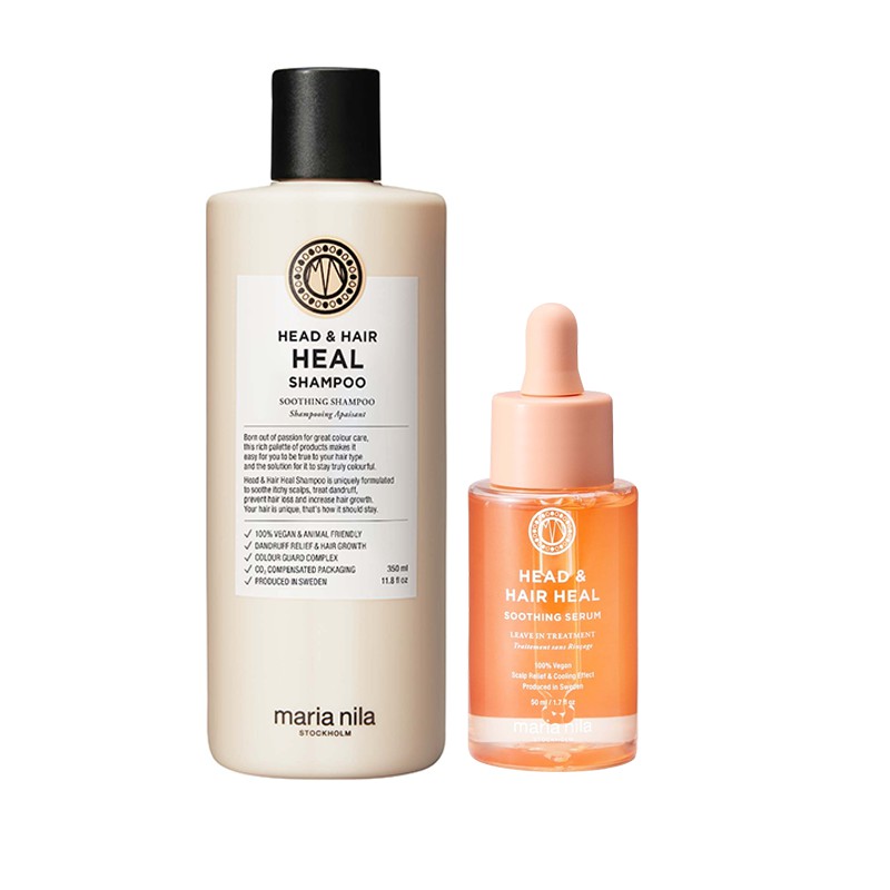 Maria Nila Head & Heal Shampoo 350ml + Soothing Serum 50ml
