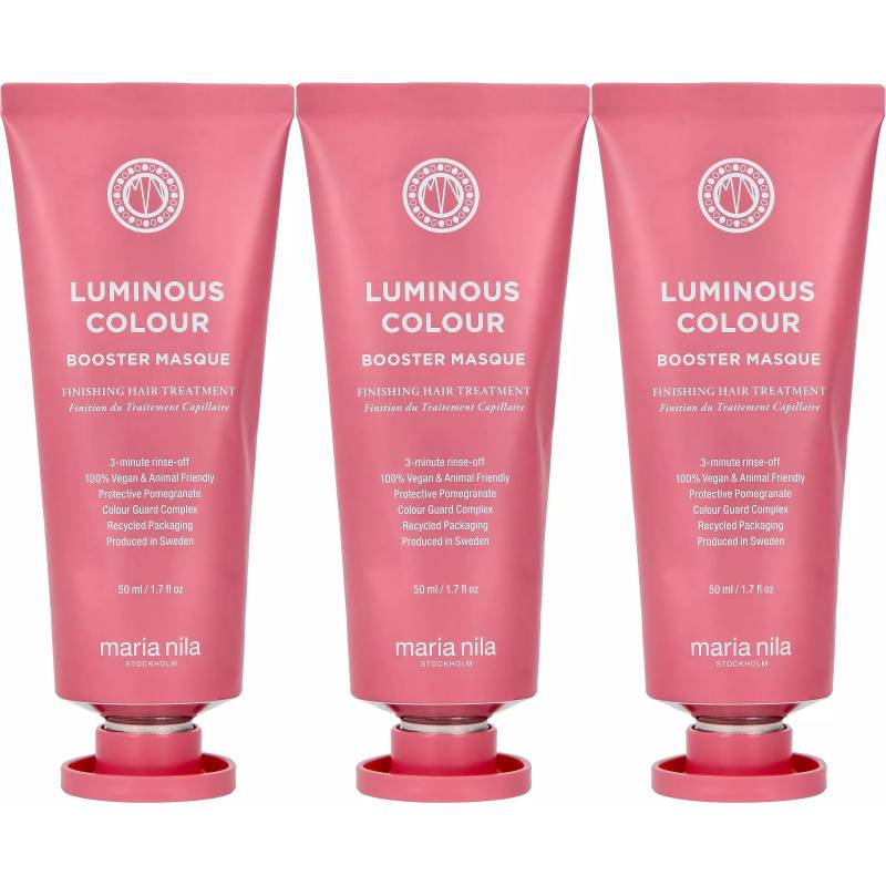 Maria Nila Luminous Colour Booster Masque 50 ml x 3 - Hårinpackning