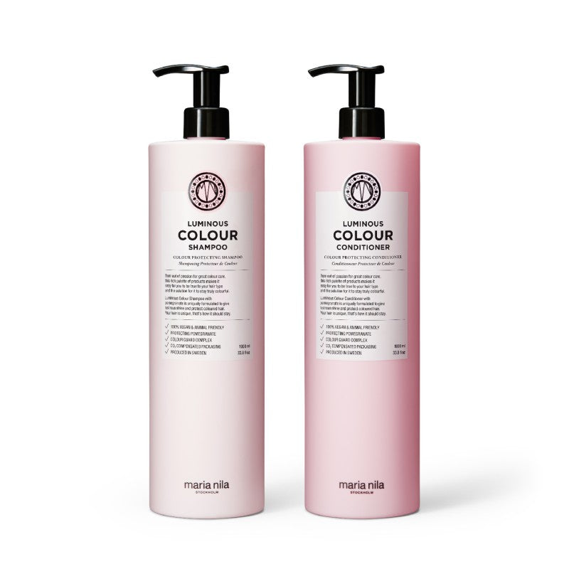 Maria Nila Luminous Colour Shampoo + Conditioner 1000ml - Duo