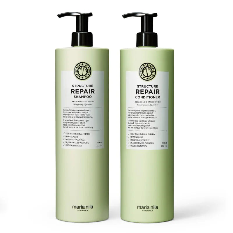 Maria Nila Structure Repair Shampoo + Conditioner 1000ml - Duo