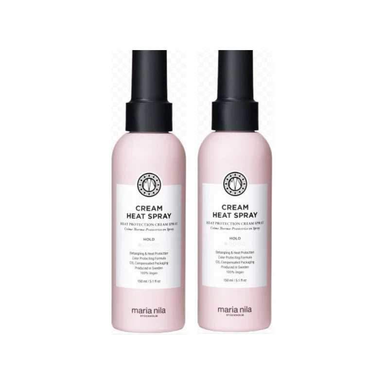 Maria Nila Style & Finish Cream Heat Spray 150ml x2 - Värmeskydd