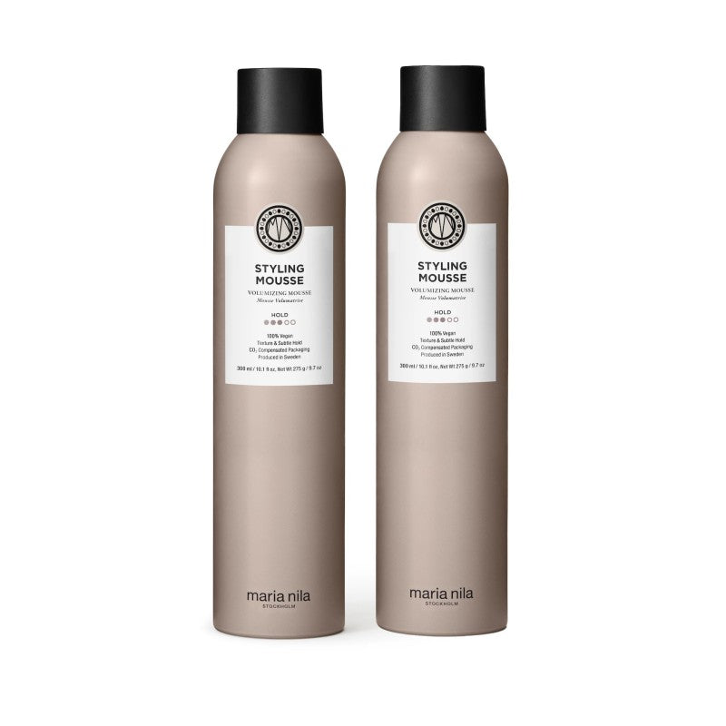 Maria Nila Style & Finish Styling Mousse 300 ml x 2 - Hårmousse