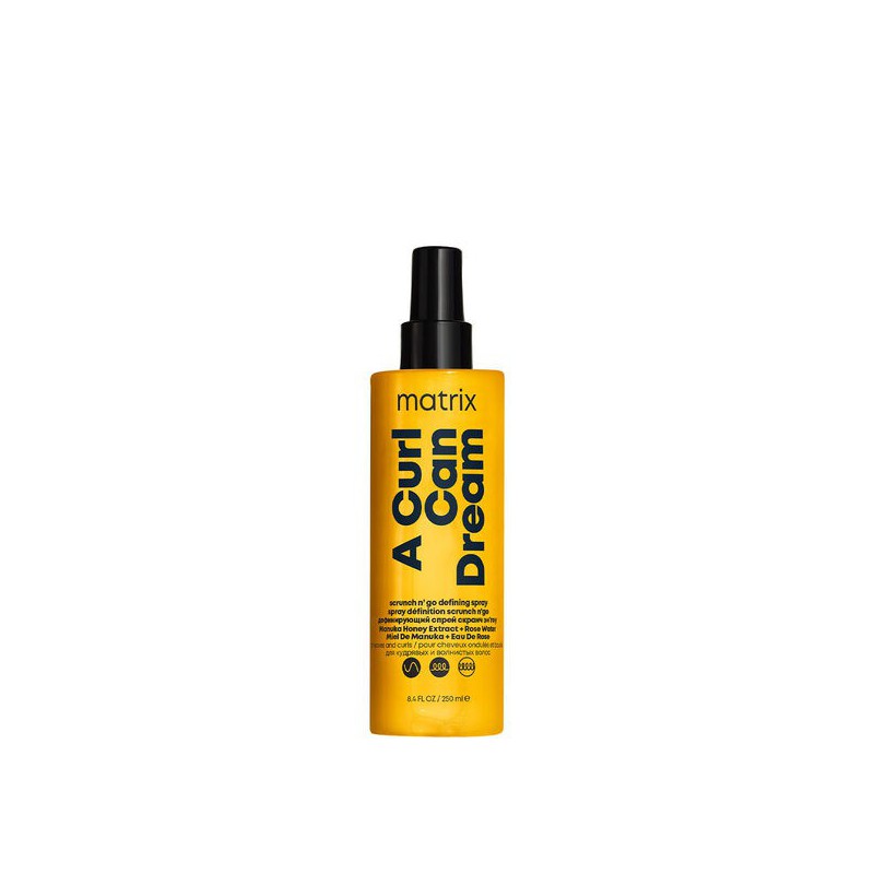 Matrix A Curl Can Dream Scrunch N' Go Defining Spray For Waves And Curls 250 ml