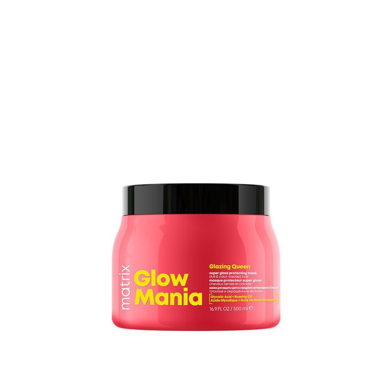 Matrix Glow Mania Glazing Queen Super Gloss Protecting Mask 500ml - Färginpackning