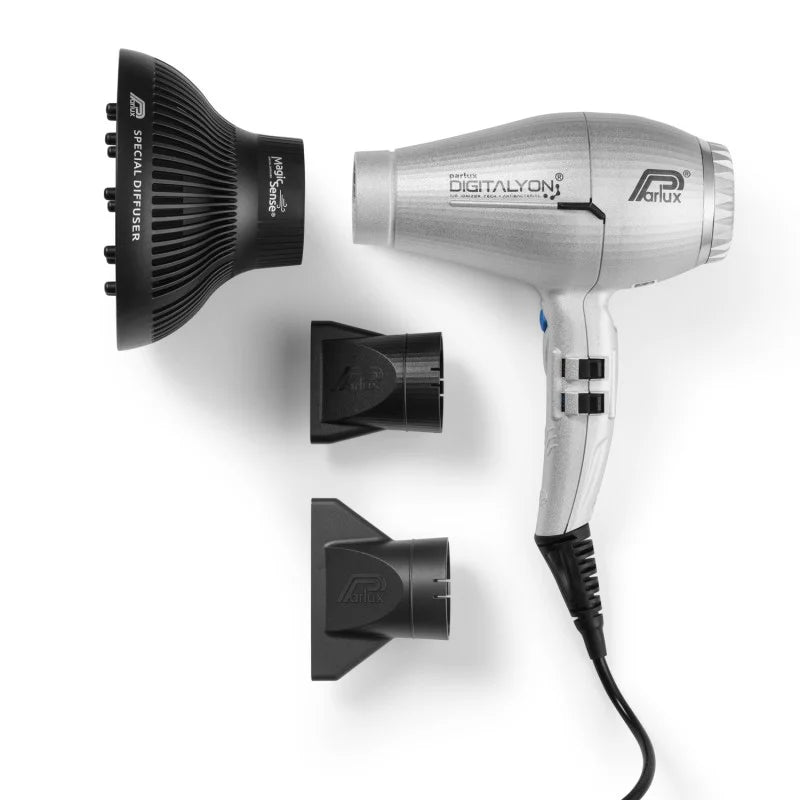 Parlux Digitalyon Silver With MagicSense - Varmluftsborste