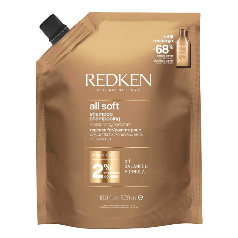 Redken All Soft Shampoo Refill 500ml - Schampo