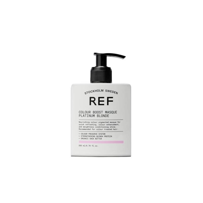 REF Colour Boost Mask Platinum Blonde 200ml - Hårinpackning